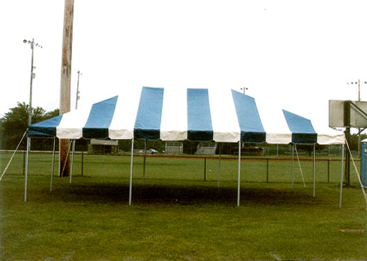 blue tent